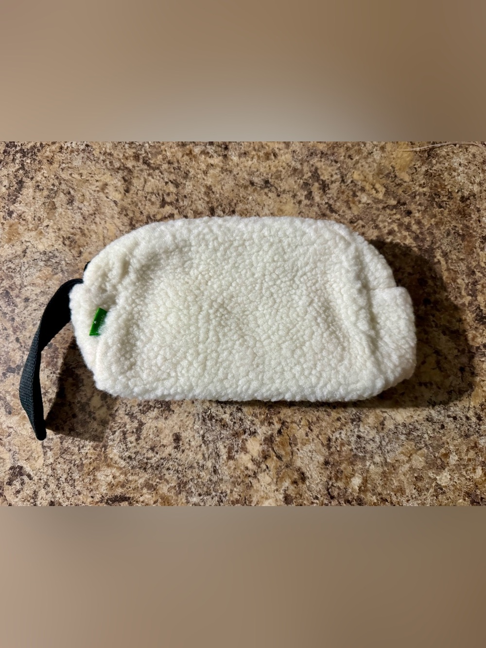 Kate Spade  Cream Sherpa Wristlet/Pouch  - New in packaging